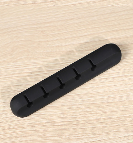 Organisateur de Câbles de Bureau en Silicone Noir - Gestion des Fils Facile et Efficace - Boutique Gadgets