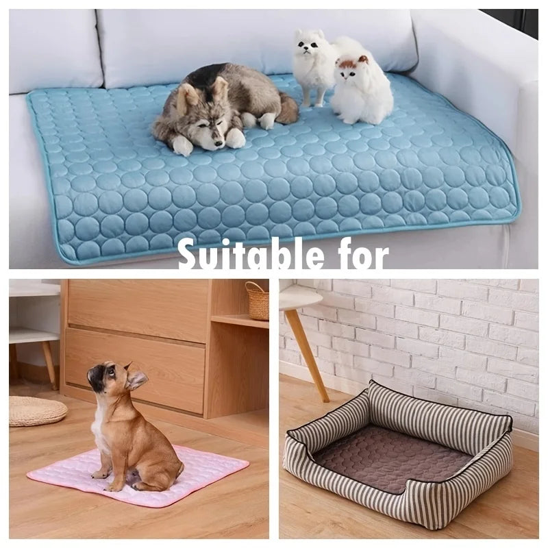 Dog Cooling Mat Summer Pet Cold Bed Extra Large For Small Big Dogs Pet Accessories Cat Durable Blanket Sofa Cat Ice Pad Blanket - Boutique Gadgets