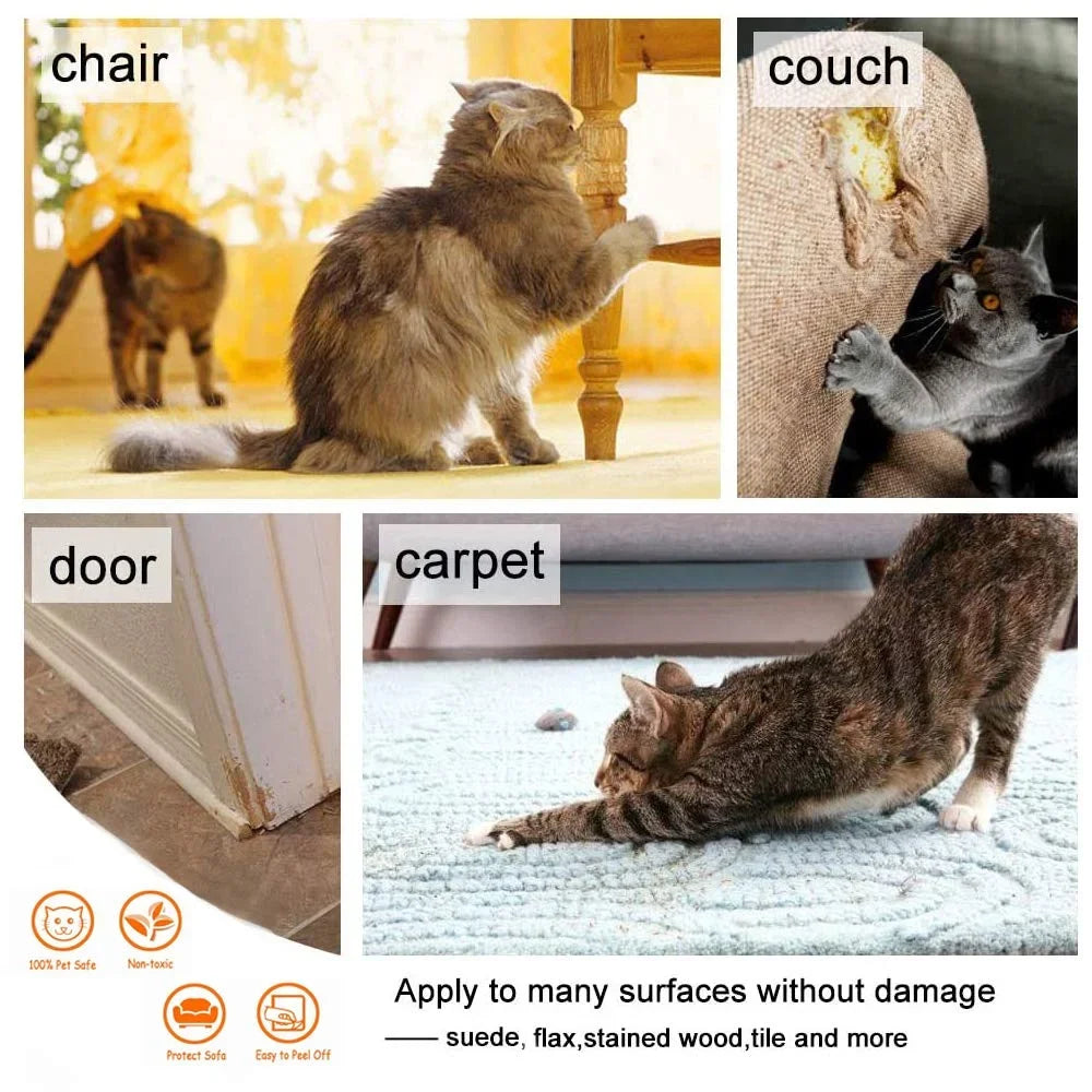 Cat Scratch Sofa Protection Pads Anti-cat Scratch Couch Guard Pads Stickers Self-adhesive Pet Furniture Protectors Cover Boutique Gadgets