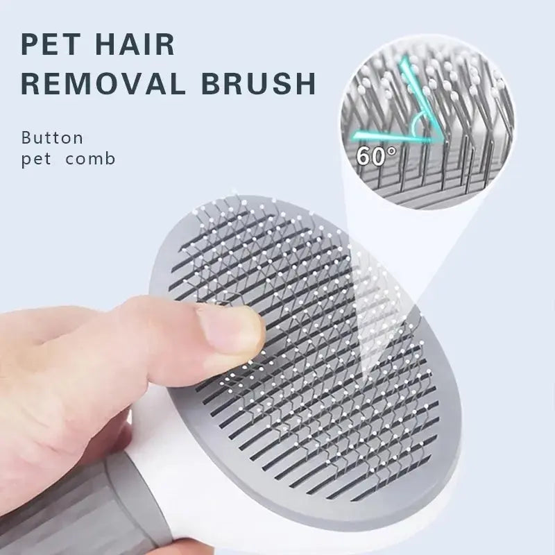 Pet Dog Brush Cat Comb Self Cleaning Pet Hair Remover Brush For Dogs Cats Grooming Tools Pets Dematting Comb Dogs Accessories - Boutique Gadgets