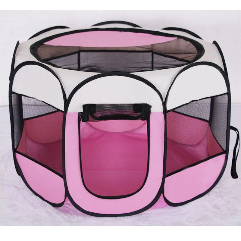 Portable Foldable Cat Tent Cat House Portable Folding Outdoor Travel Pet Tent Cat/Dog Cage Easy Operation Large Cat/Dog Fences Boutique Gadgets