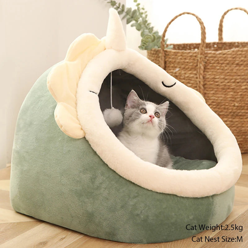 Deep Sleep Cat Bed Warm Pet Basket Cozy Cat House Kitten Lounger Cushion Cat Nesk Tent Very Soft Small Dog Mat Bag Cave Cats Bed Boutique Gadgets