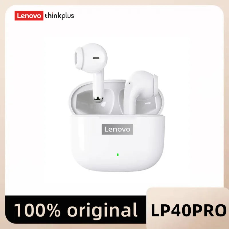 Original Lenovo LP40 Pro TWS Earphones Wireless Bluetooth 5.1 Sport Noise Reduction Headphones Touch Control 250mAH Earphones - Boutique Gadgets