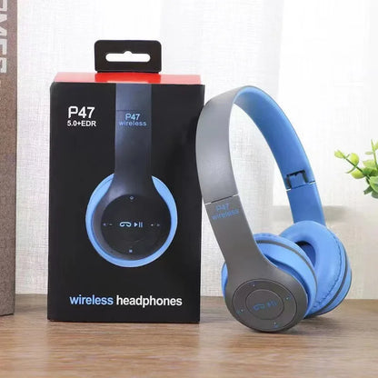 Stereo P47 Headset 5.0 Bluetooth Headset Folding Series Wireless Sports Game Headset for iPhone XiaoMi - Boutique Gadgets