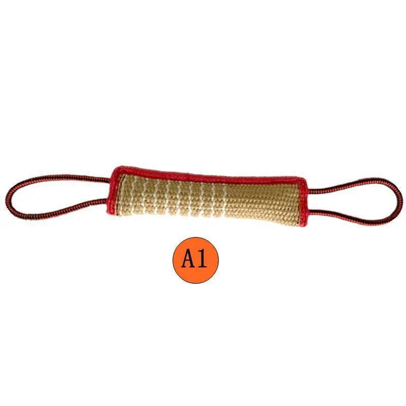 Durable Dog Training Tug Toy Dog Bite Stick Pillow Puppy Toy with Rope Handles Large Dog Training Interactive Play Chewing Toys Boutique Gadgets