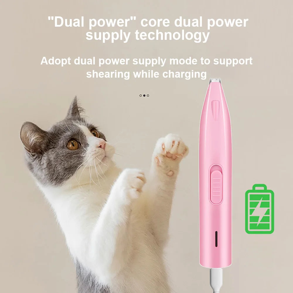 Dog Hair Trimmer Electric Dog Cutter Professional Pet Foot Hair Trimmer Cat Grooming Hairdresser Scissors Butt Ear Pedicator Boutique Gadgets