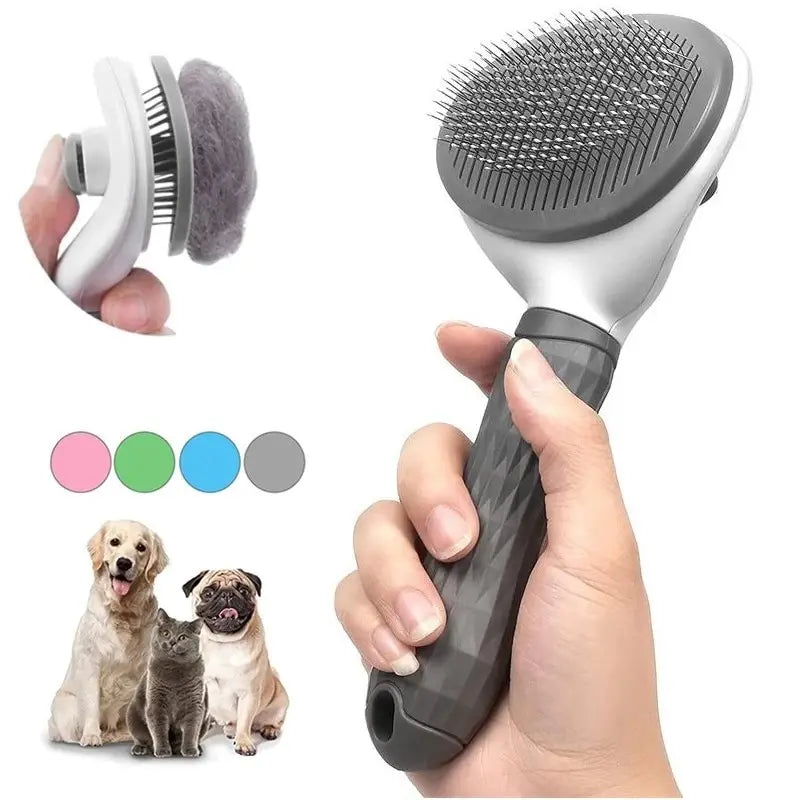 Pet Dog Brush Cat Comb Self Cleaning Pet Hair Remover Brush For Dogs Cats Grooming Tools Pets Dematting Comb Dogs Accessories - Boutique Gadgets