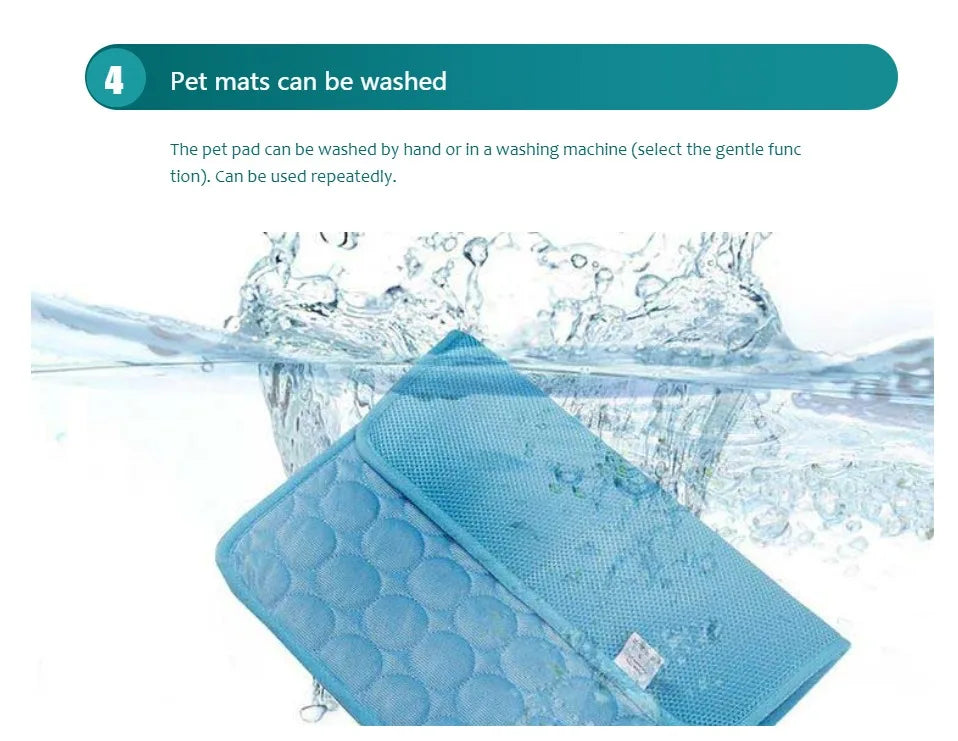 Dog Cooling Mat Summer Pet Cold Bed Extra Large For Small Big Dogs Pet Accessories Cat Durable Blanket Sofa Cat Ice Pad Blanket - Boutique Gadgets