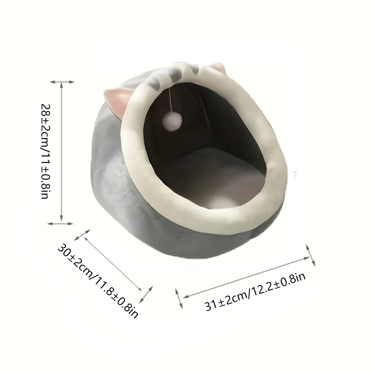 Deep Sleep Cat Bed Warm Pet Basket Cozy Cat House Kitten Lounger Cushion Cat Nesk Tent Very Soft Small Dog Mat Bag Cave Cats Bed Boutique Gadgets