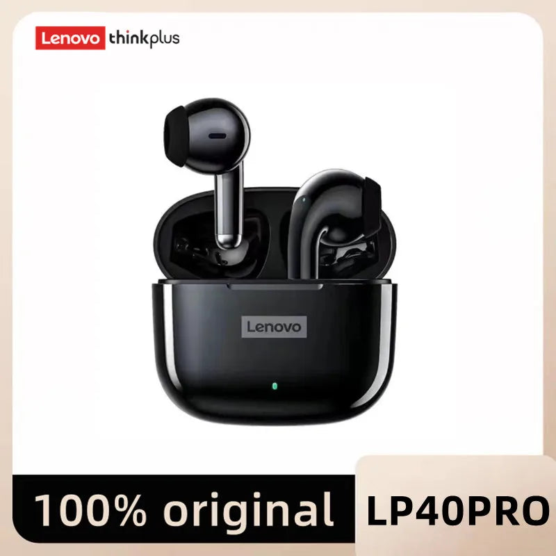 Original Lenovo LP40 Pro TWS Earphones Wireless Bluetooth 5.1 Sport Noise Reduction Headphones Touch Control 250mAH Earphones - Boutique Gadgets