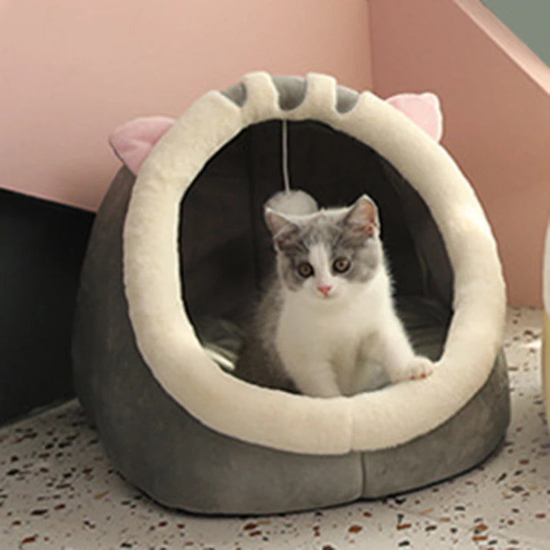 Deep Sleep Cat Bed Warm Pet Basket Cozy Cat House Kitten Lounger Cushion Cat Nesk Tent Very Soft Small Dog Mat Bag Cave Cats Bed Boutique Gadgets